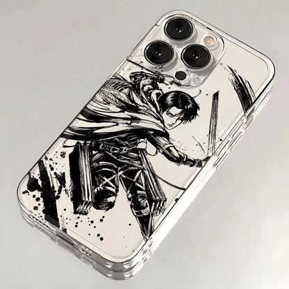 Anime Attack On Titan Hot Phone Case For Xiaomi Redmi Note 13 12 12C 11 10 10C 13C 10s 9 9A 9T 9CPro Max 4G 5G Transparent Cover