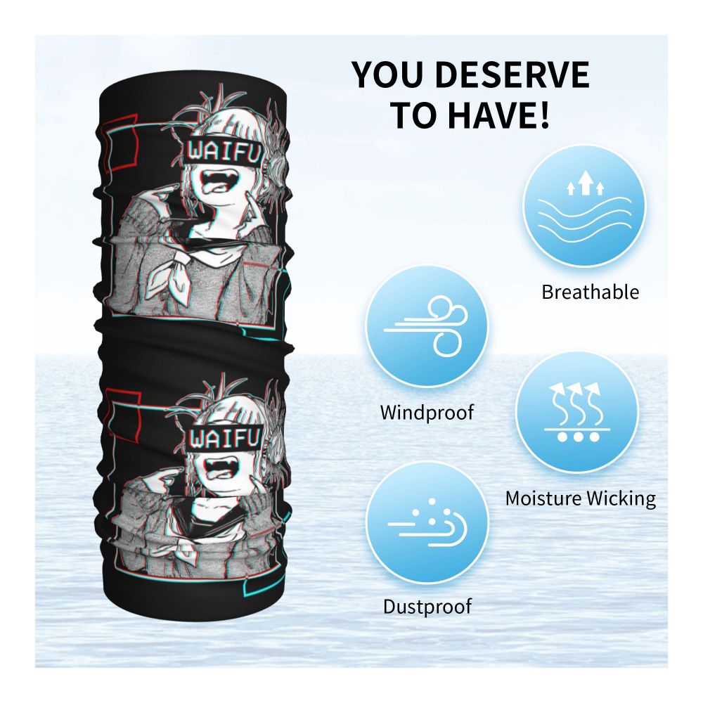 Bakugou Katsuki Logo X Bandana Winter Neck Warmer Windproof Wrap Face Scarf for Ski Boku No My Hero Academia Gaiter Headband