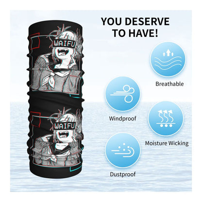 Bakugou Katsuki Logo X Bandana Winter Neck Warmer Windproof Wrap Face Scarf for Ski Boku No My Hero Academia Gaiter Headband