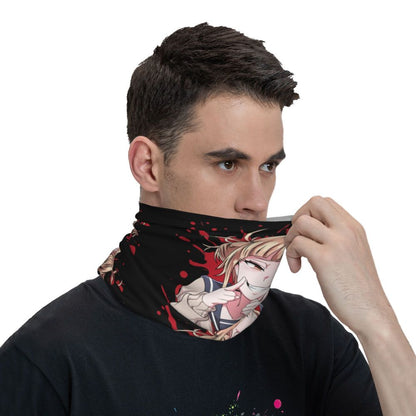 Bakugou Katsuki Logo X Bandana Winter Neck Warmer Windproof Wrap Face Scarf for Ski Boku No My Hero Academia Gaiter Headband