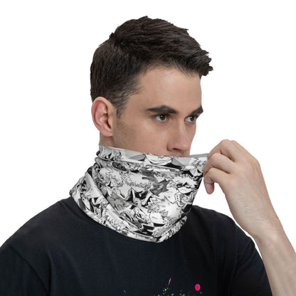 Bakugou Katsuki Logo X Bandana Winter Neck Warmer Windproof Wrap Face Scarf for Ski Boku No My Hero Academia Gaiter Headband