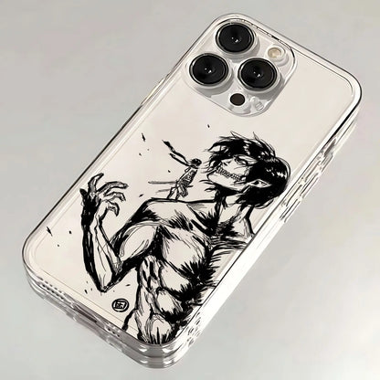 Anime Attack On Titan Hot Phone Case For Xiaomi Redmi Note 13 12 12C 11 10 10C 13C 10s 9 9A 9T 9CPro Max 4G 5G Transparent Cover