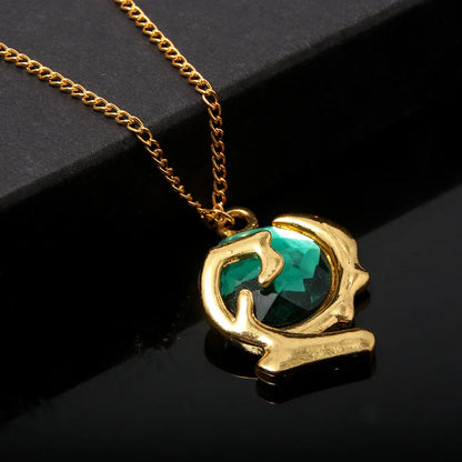 Breath Of The Wild Green Gem Necklace