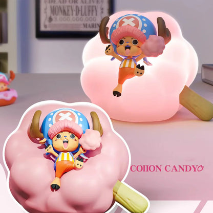 One Piece Night Light TonyTony Chooper Anime Figure Lamp Soft Light Bedroom Bedside LED Light Room Ornament Children Toys Gift