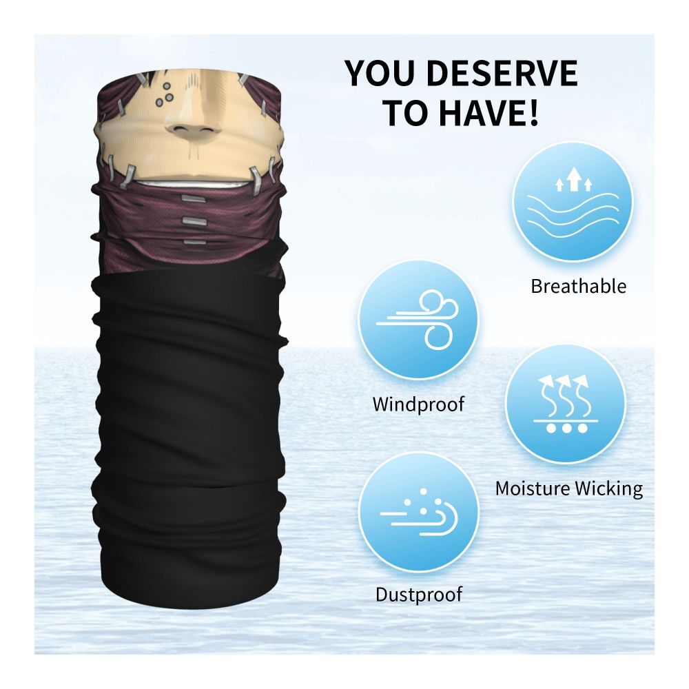 Bakugou Katsuki Logo X Bandana Winter Neck Warmer Windproof Wrap Face Scarf for Ski Boku No My Hero Academia Gaiter Headband