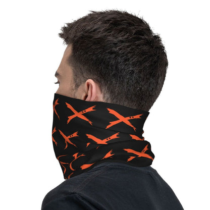 Bakugou Katsuki Logo X Bandana Winter Neck Warmer Windproof Wrap Face Scarf for Ski Boku No My Hero Academia Gaiter Headband