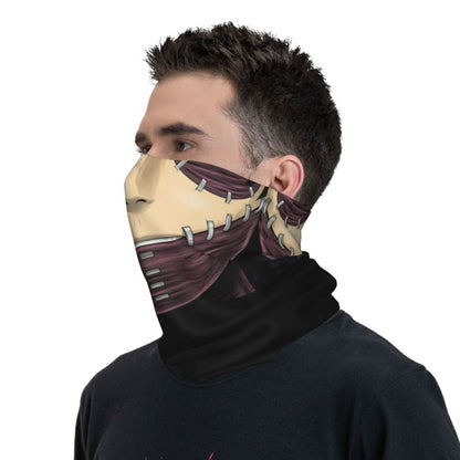 Bakugou Katsuki Logo X Bandana Winter Neck Warmer Windproof Wrap Face Scarf for Ski Boku No My Hero Academia Gaiter Headband