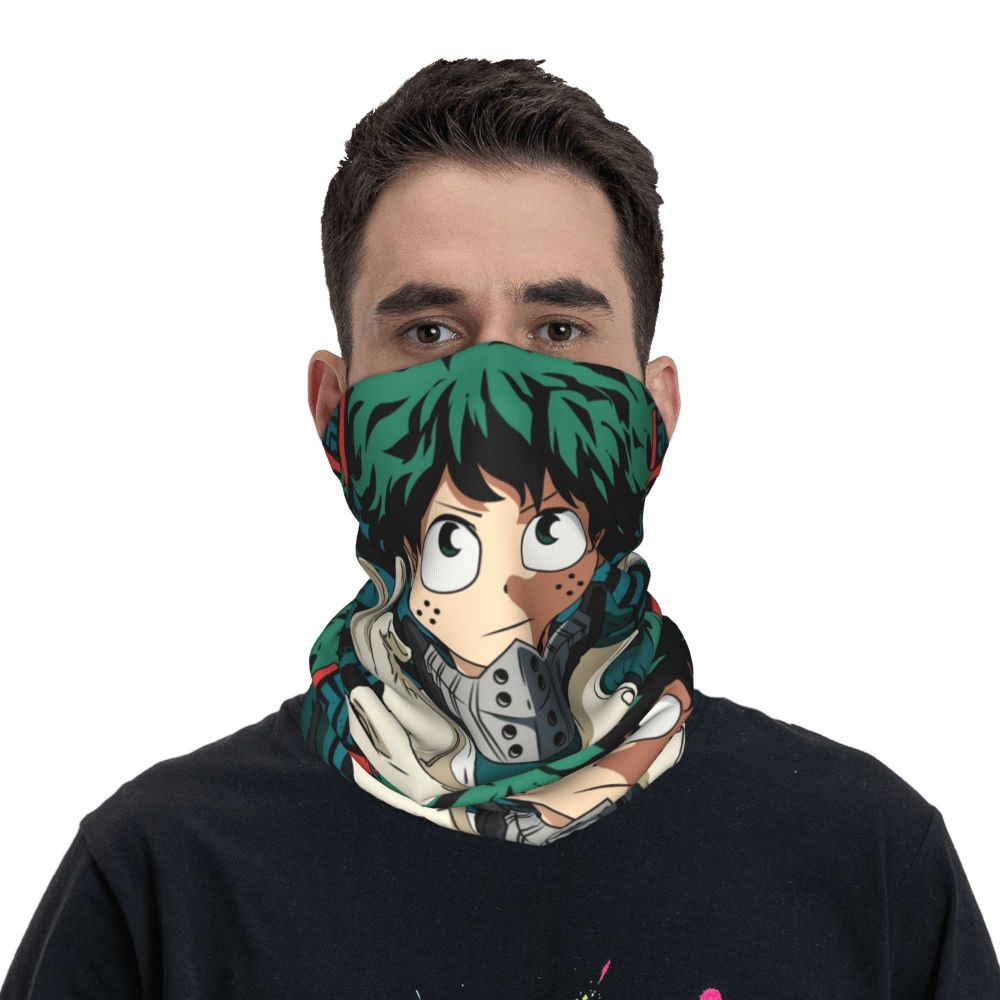 Bakugou Katsuki Logo X Bandana Winter Neck Warmer Windproof Wrap Face Scarf for Ski Boku No My Hero Academia Gaiter Headband