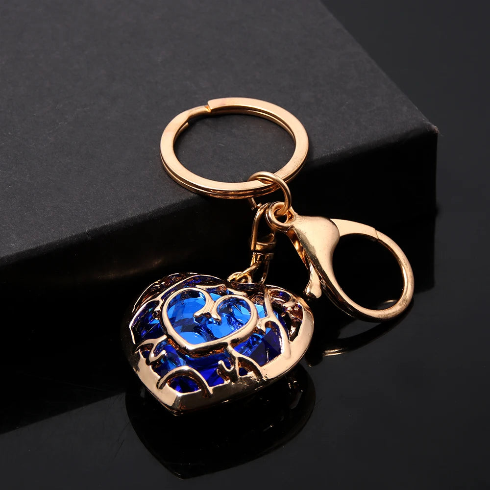Crimson Heart Keychain