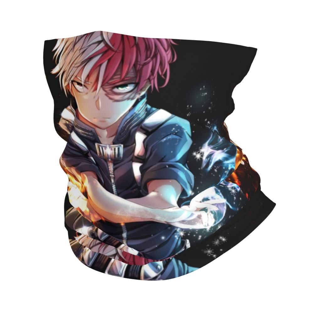 Bakugou Katsuki Logo X Bandana Winter Neck Warmer Windproof Wrap Face Scarf for Ski Boku No My Hero Academia Gaiter Headband