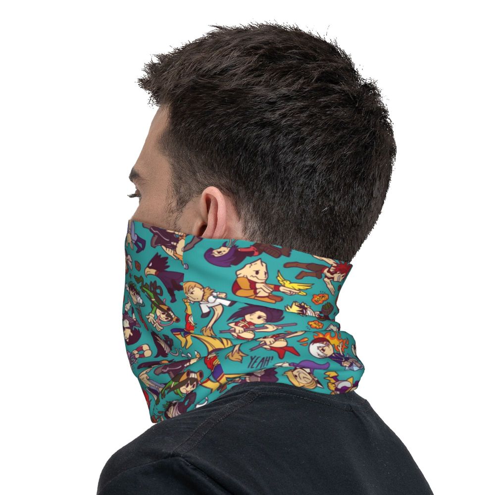 Bakugou Katsuki Logo X Bandana Winter Neck Warmer Windproof Wrap Face Scarf for Ski Boku No My Hero Academia Gaiter Headband