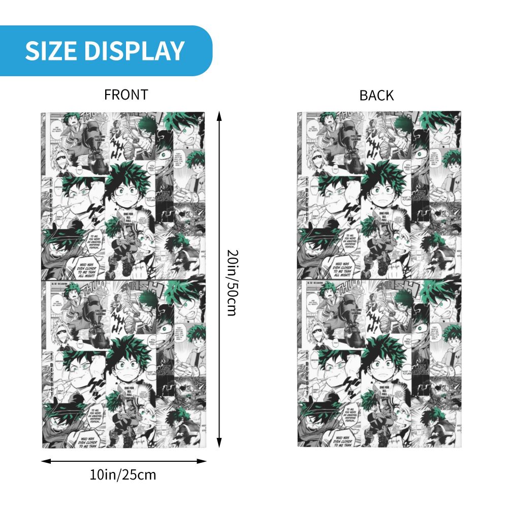 Bakugou Katsuki Logo X Bandana Winter Neck Warmer Windproof Wrap Face Scarf for Ski Boku No My Hero Academia Gaiter Headband
