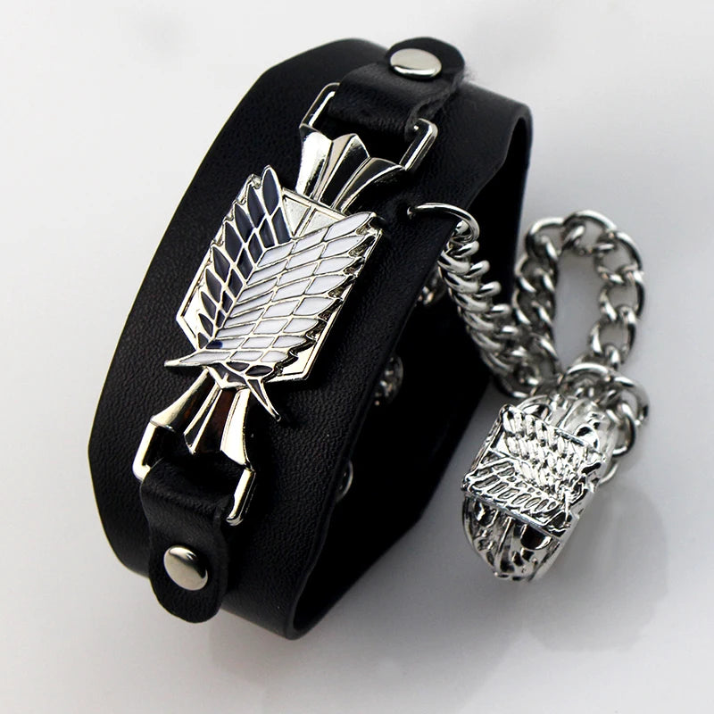 Attack on Titan Leather Bracelet