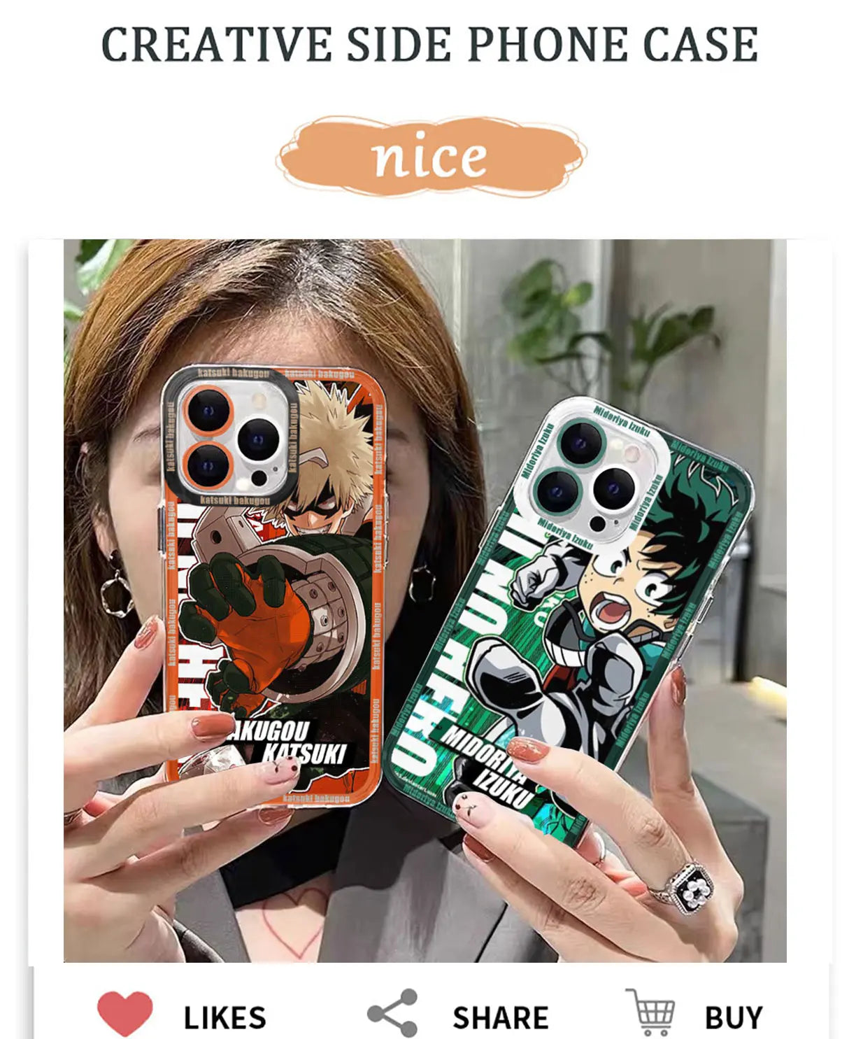 My Hero Academia Katsuki Bakugo BNHA Phone Case For iPhone 15 14 13 12 11 Pro Max X XR XS 6 7 8 Plus Soft Silicone Transparent