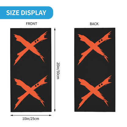 Bakugou Katsuki Logo X Bandana Winter Neck Warmer Windproof Wrap Face Scarf for Ski Boku No My Hero Academia Gaiter Headband