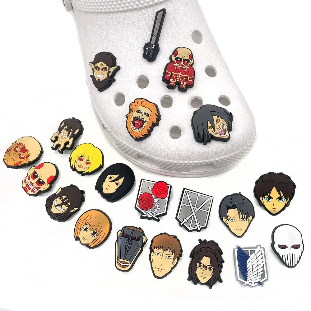 Attack On Titan Croc Charms