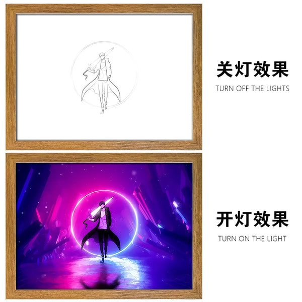 Solo Leveling Light Painting