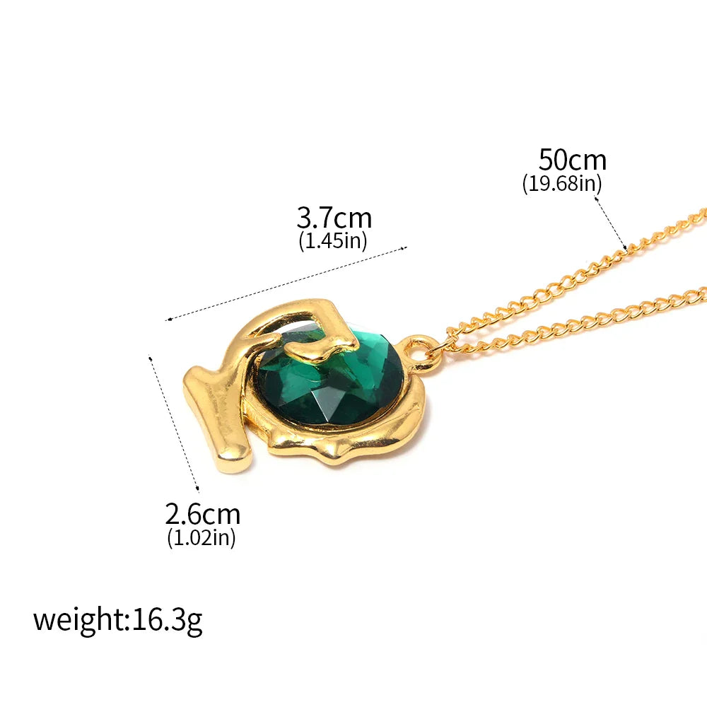 Breath Of The Wild Green Gem Necklace