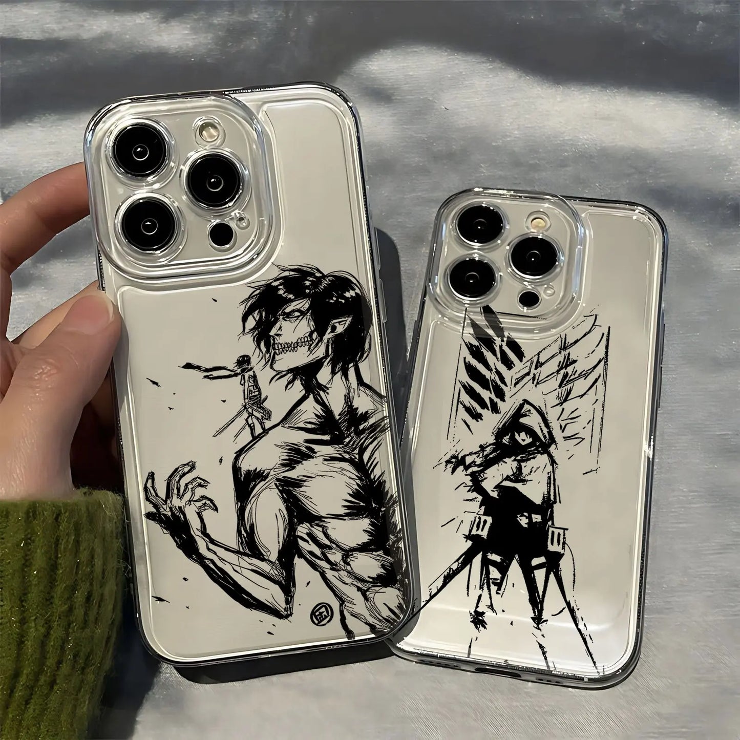 Anime Attack On Titan Hot Phone Case For Xiaomi Redmi Note 13 12 12C 11 10 10C 13C 10s 9 9A 9T 9CPro Max 4G 5G Transparent Cover