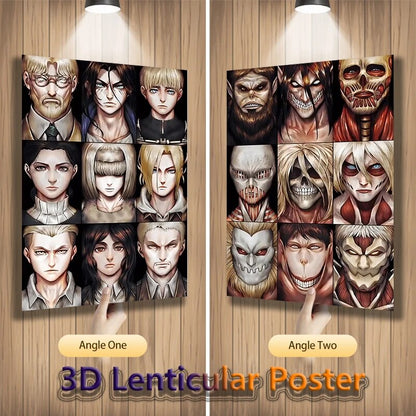 AOT 3D Motion Print Posters