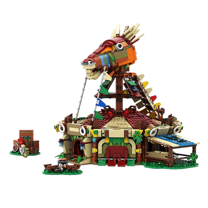 Zelda Horse Stable Building Block Set