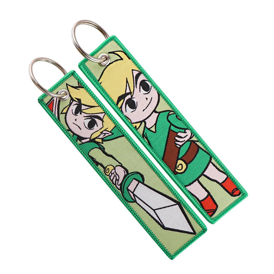 Embroidered Link Keychain