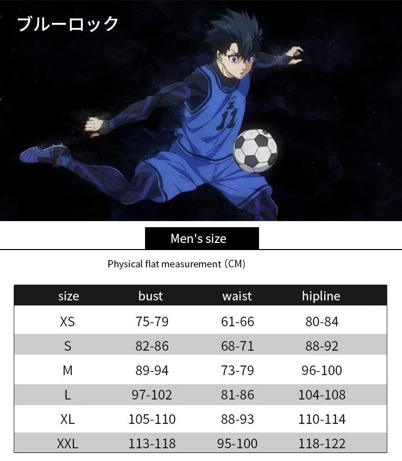 Blue lock football club sportswear
