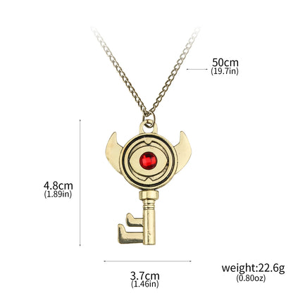 Crimson Eye Key Pendant