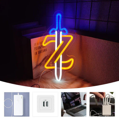 Legend of Zelda Master Sword Neon Light