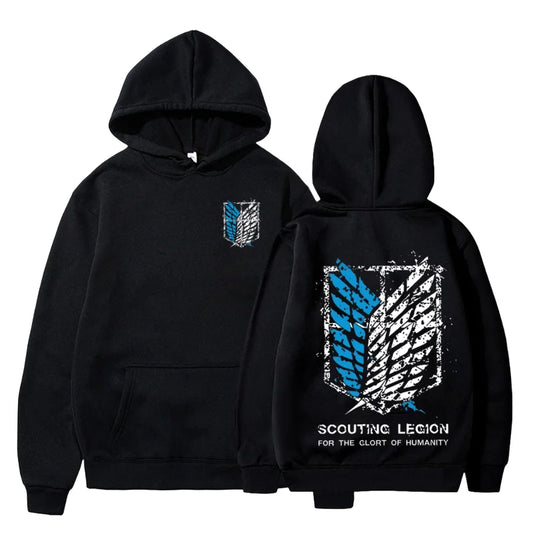进击的巨人连帽衫 - 原宿街头服饰