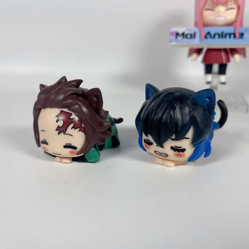 Demon Slayer Cat Figures