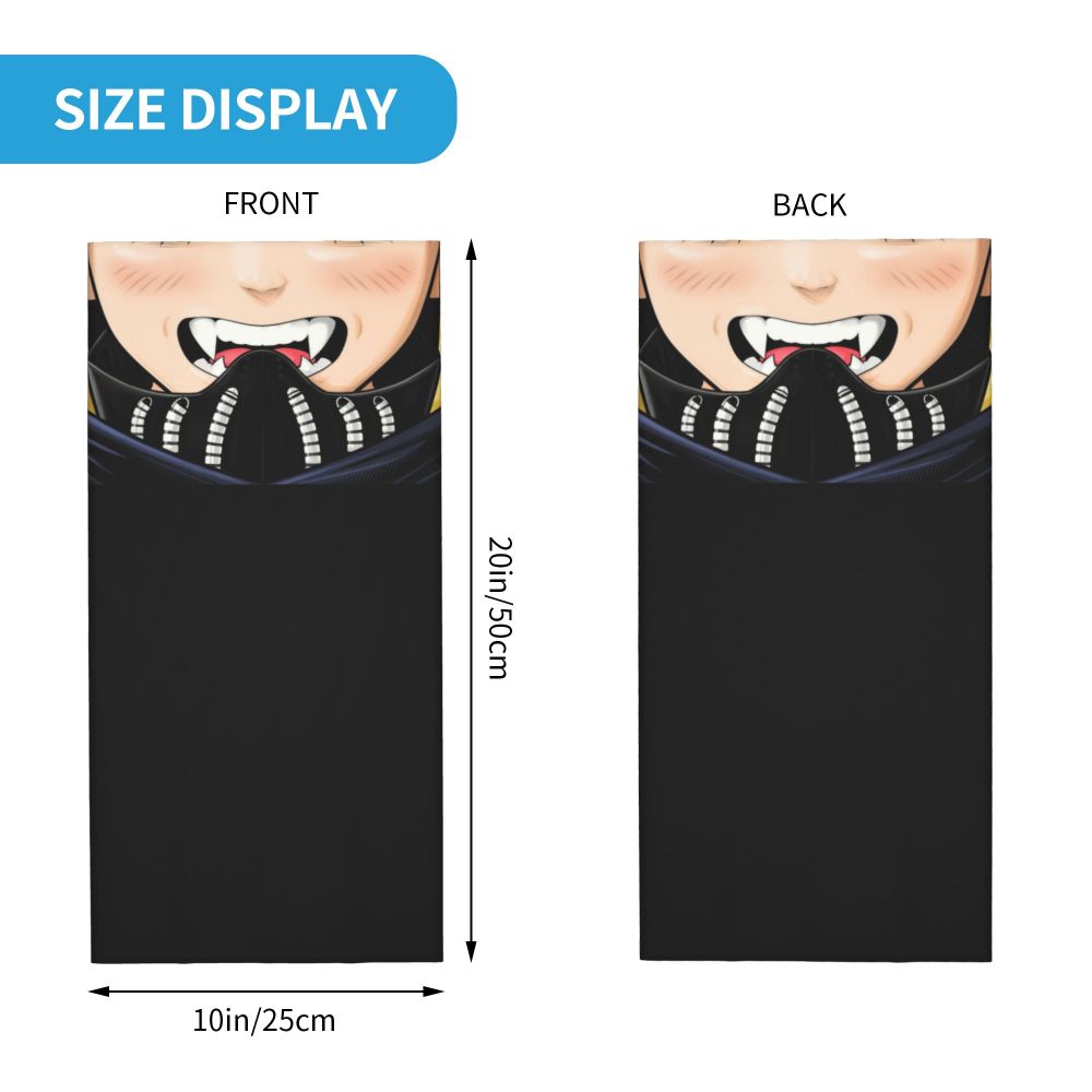 Bakugou Katsuki Logo X Bandana Winter Neck Warmer Windproof Wrap Face Scarf for Ski Boku No My Hero Academia Gaiter Headband