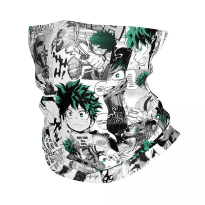 Bakugou Katsuki Logo X Bandana Winter Neck Warmer Windproof Wrap Face Scarf for Ski Boku No My Hero Academia Gaiter Headband