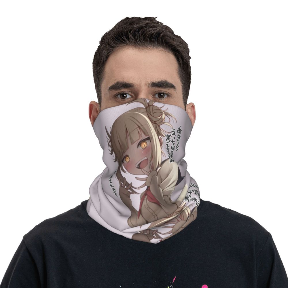Bakugou Katsuki Logo X Bandana Winter Neck Warmer Windproof Wrap Face Scarf for Ski Boku No My Hero Academia Gaiter Headband