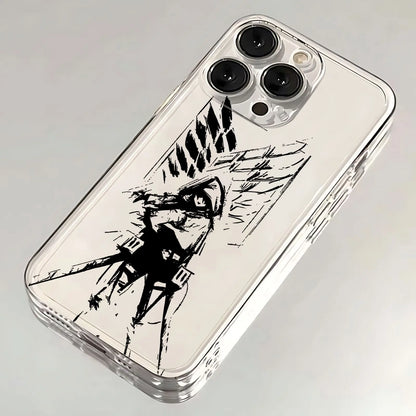 Anime Attack On Titan Hot Phone Case For Xiaomi Redmi Note 13 12 12C 11 10 10C 13C 10s 9 9A 9T 9CPro Max 4G 5G Transparent Cover