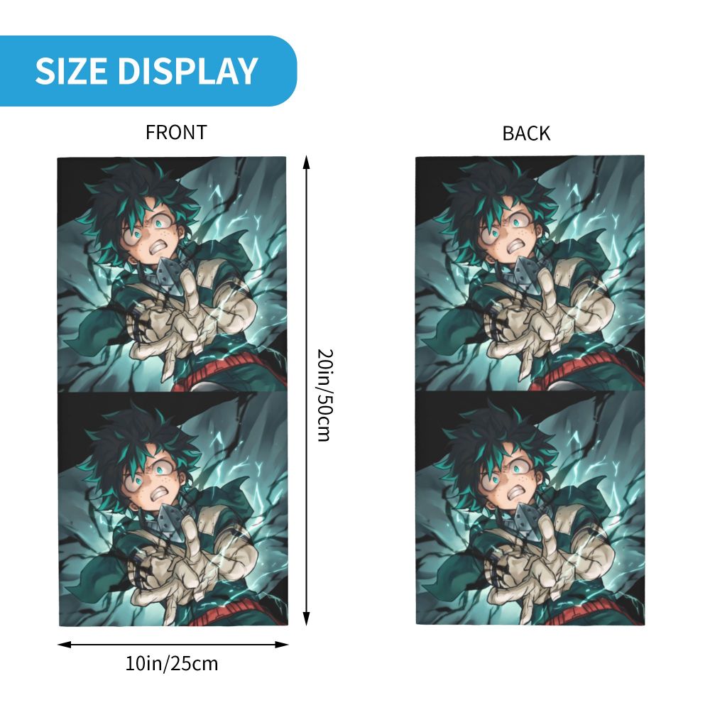 Bakugou Katsuki Logo X Bandana Winter Neck Warmer Windproof Wrap Face Scarf for Ski Boku No My Hero Academia Gaiter Headband