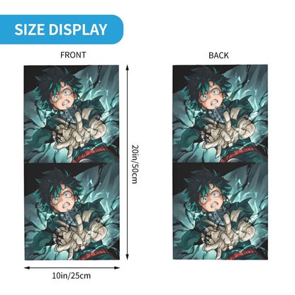 Bakugou Katsuki Logo X Bandana Winter Neck Warmer Windproof Wrap Face Scarf for Ski Boku No My Hero Academia Gaiter Headband