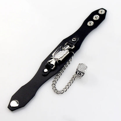 Attack on Titan Leather Bracelet