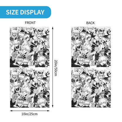 Bakugou Katsuki Logo X Bandana Winter Neck Warmer Windproof Wrap Face Scarf for Ski Boku No My Hero Academia Gaiter Headband