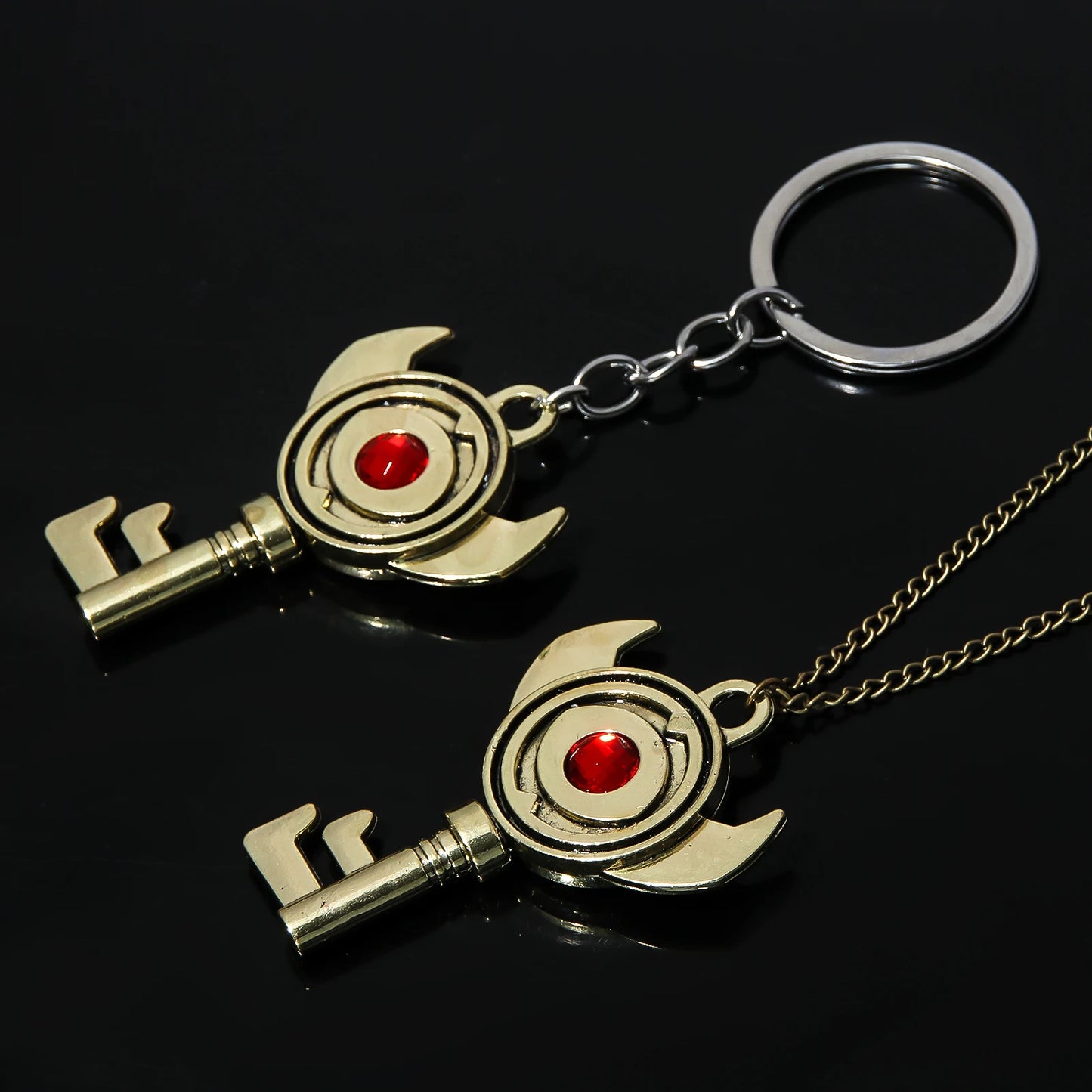 Crimson Eye Key Pendant