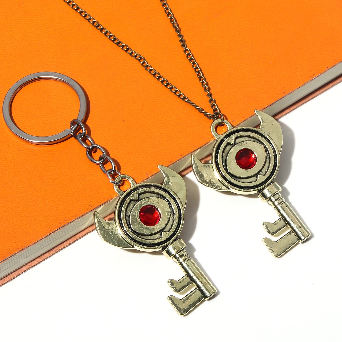 Crimson Eye Key Pendant