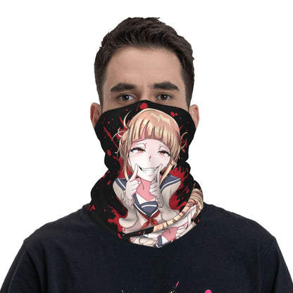 Bakugou Katsuki Logo X Bandana Winter Neck Warmer Windproof Wrap Face Scarf for Ski Boku No My Hero Academia Gaiter Headband