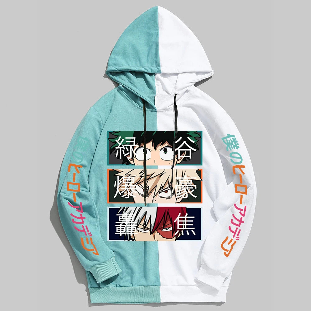 Explosive Trio Sweatshirt: Deku, Bakugo and Todoroki