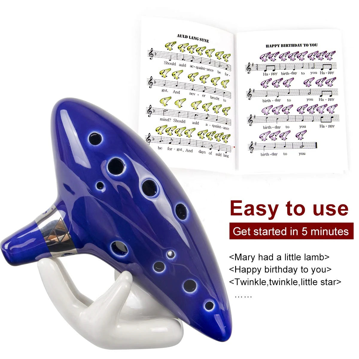 12-Hole Ceramic Ocarin