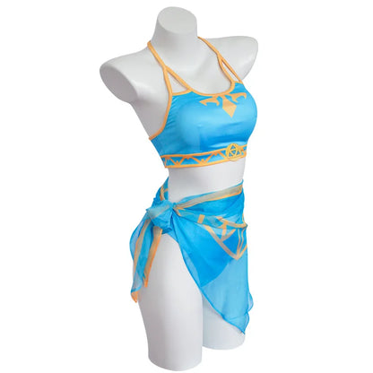 Zelda-Inspired Princess Swimsuit Set