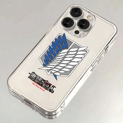 Anime Attack On Titan Hot Phone Case For Xiaomi Redmi Note 13 12 12C 11 10 10C 13C 10s 9 9A 9T 9CPro Max 4G 5G Transparent Cover