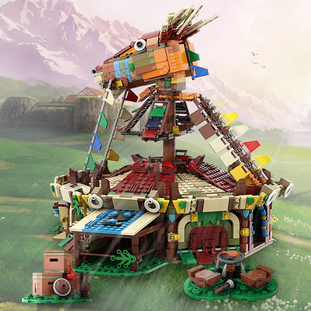 Zelda Horse Stable Building Block Set