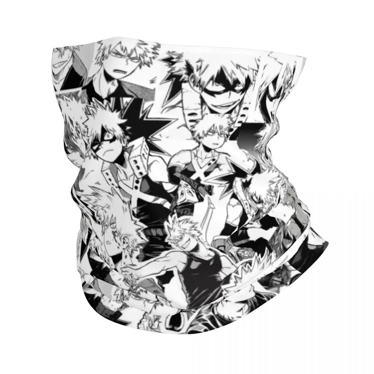 Bakugou Katsuki Logo X Bandana Winter Neck Warmer Windproof Wrap Face Scarf for Ski Boku No My Hero Academia Gaiter Headband