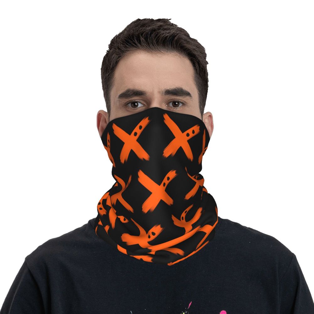 Bakugou Katsuki Logo X Bandana Winter Neck Warmer Windproof Wrap Face Scarf for Ski Boku No My Hero Academia Gaiter Headband