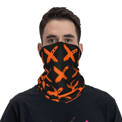 Bakugou Katsuki Logo X Bandana Winter Neck Warmer Windproof Wrap Face Scarf for Ski Boku No My Hero Academia Gaiter Headband